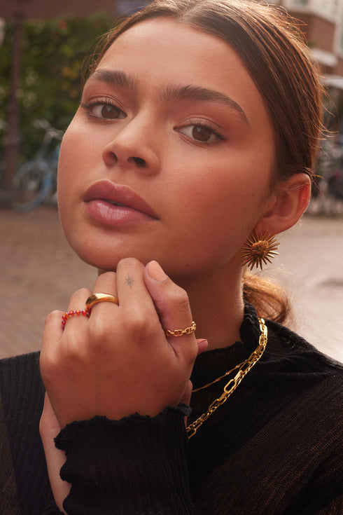 CHUNKY CHAIN RING GOLD